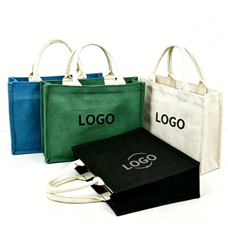 Borsa in juta colorata
