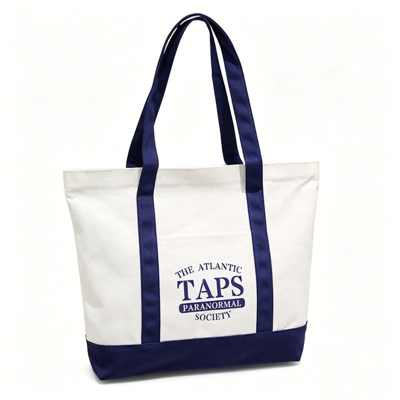 Borsa in cotone con cerniera