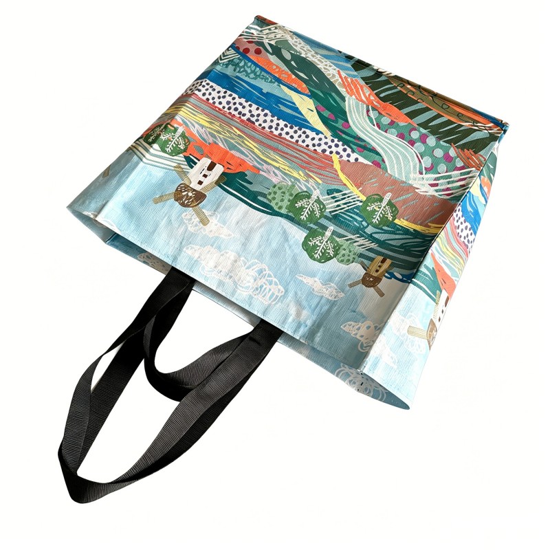 Borsa shopping in tessuto PP laminato