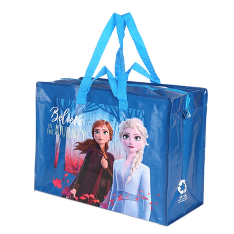 Borsa con cerniera in tessuto non tessuto